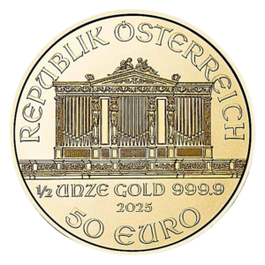 2025 1/2 oz Gold Austrian Philharmonic (BU)