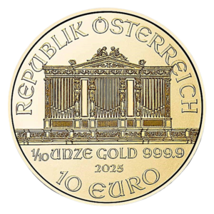 2025 1/10 oz Gold Austrian Philharmonic (BU)