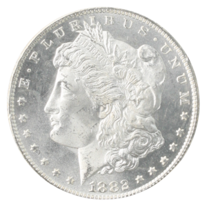 1882-CC Morgan $1 CACG MS65