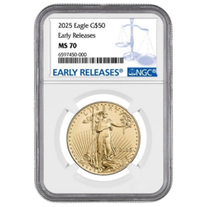 2025 1 oz Gold Eagle NGC MS70 Early Releases