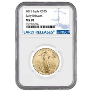 2025 1/2 oz Gold Eagle NGC MS70 Early Releases