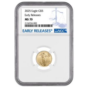 2025 1/10 oz Gold Eagle NGC MS70 Early Releases