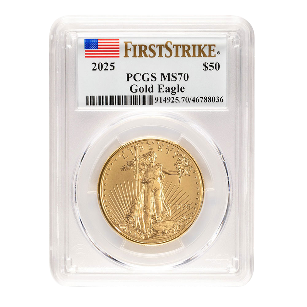 2025 1 oz Gold Eagle PCGS MS70 First Strike