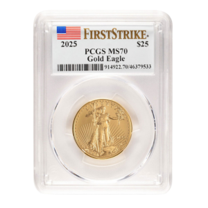 2025 1/2 oz Gold Eagle PCGS MS70 First Strike