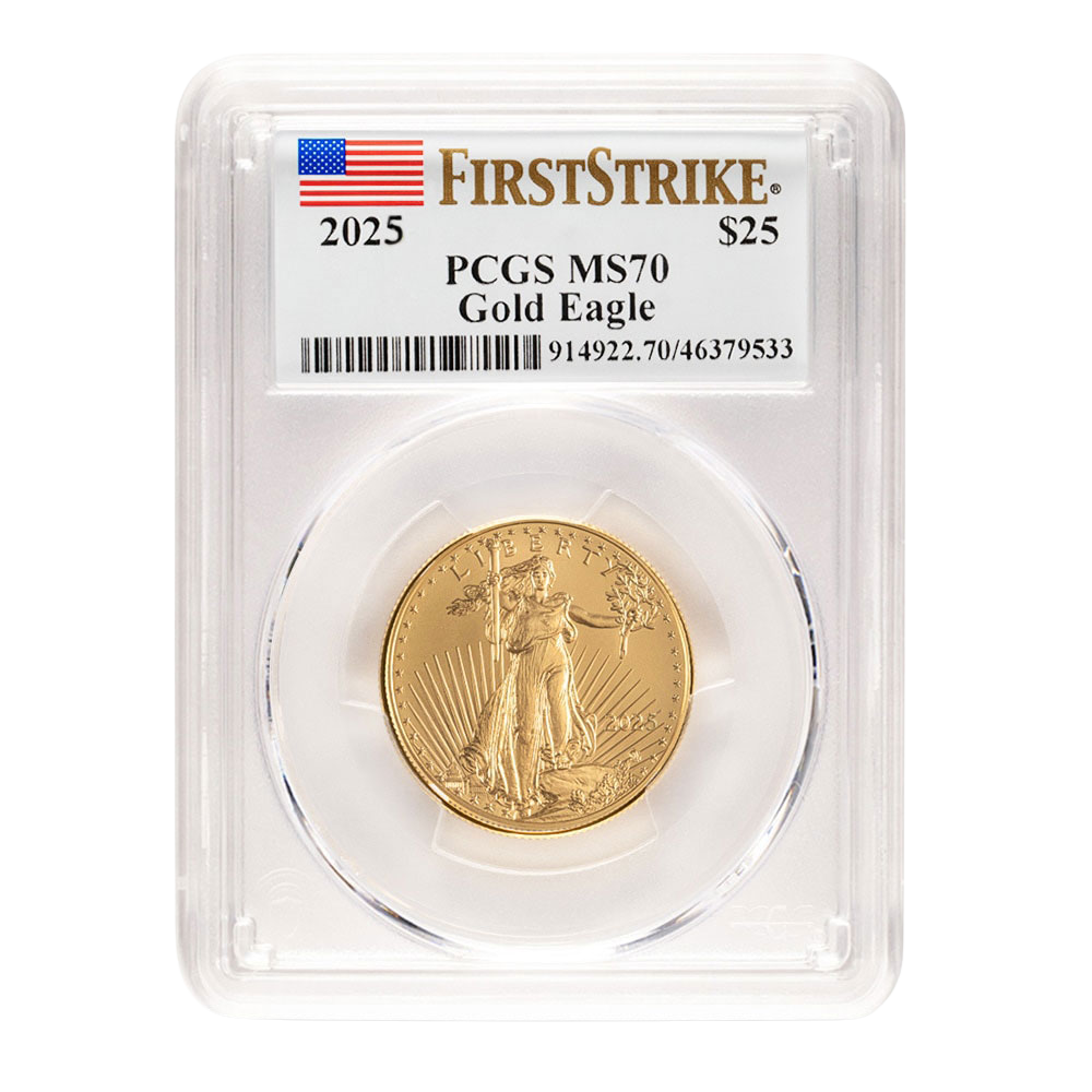 2025 1/2 oz Gold Eagle PCGS MS70 First Strike