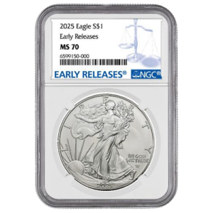 2025 1 oz Silver Eagle NGC MS70 Early Releases