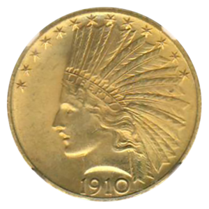 1910 $10 Indian NGC MS65 CAC