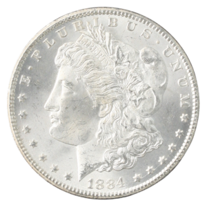 1884-CC Morgan $1 CACG MS64 +