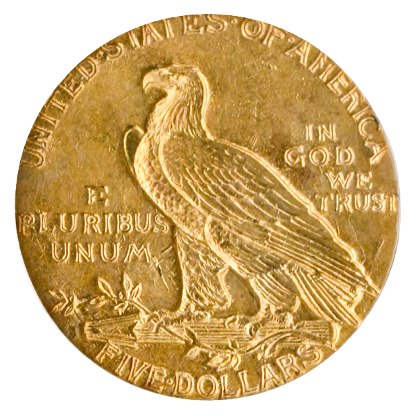 1913-S $5 Indian PCGS MS62