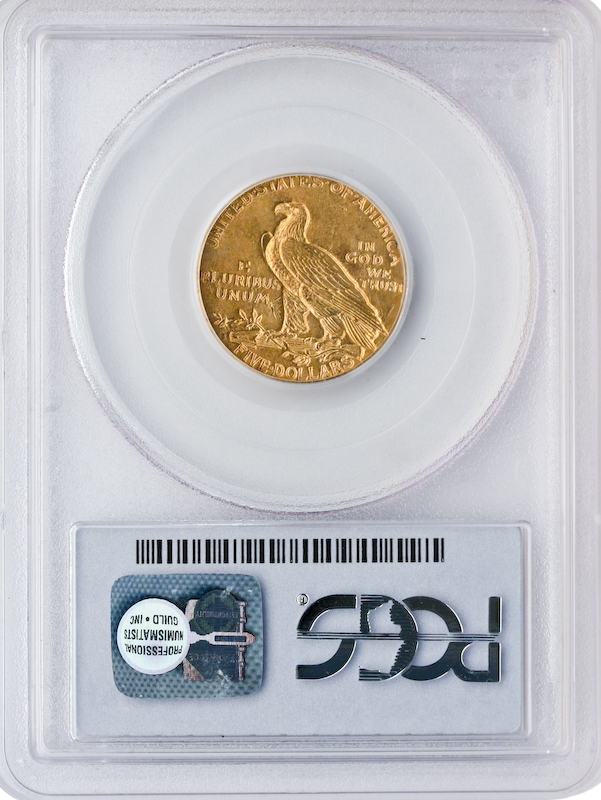 1913-S $5 Indian PCGS MS62