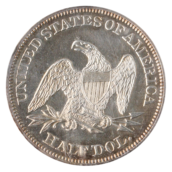 1846 Seated Liberty Half Dollar Medium Date PCGS PR62