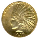 1907 $10 Indian Wire Edge CACG MS63