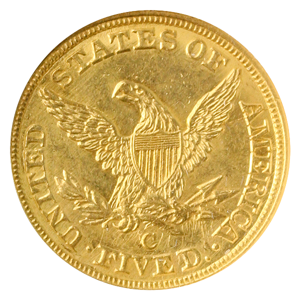 1844-C $5 Liberty NGC MS62