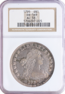 1799 Draped Bust $1 NGC AU58
