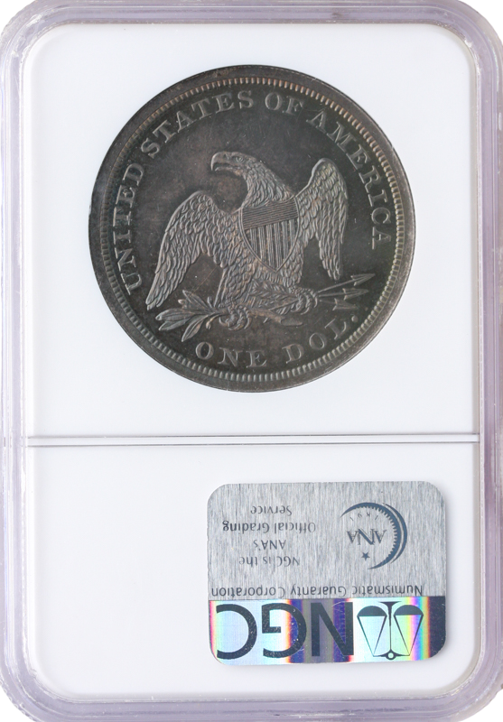 1862 Seated Liberty $1 NGC PR64