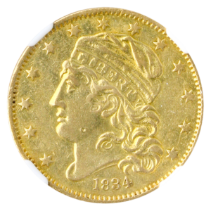 $5 Capped Bust 1834 Crosslet 4