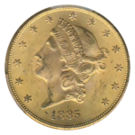 1885-S $20 Liberty PCGS MS64 CAC