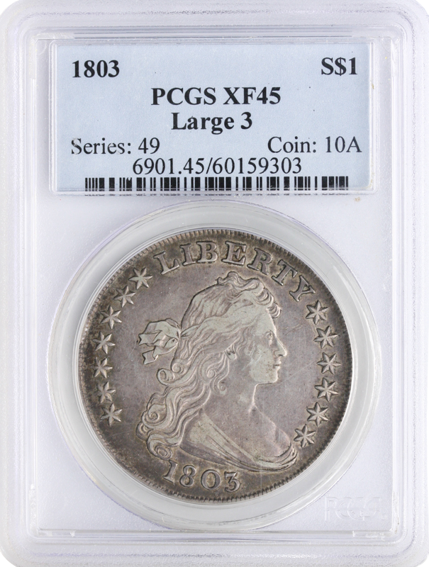1803 Draped Bust $1 PCGS XF45