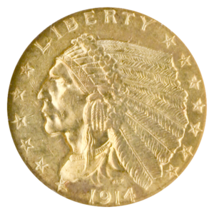 1914 $2.50 Indian NGC MS63