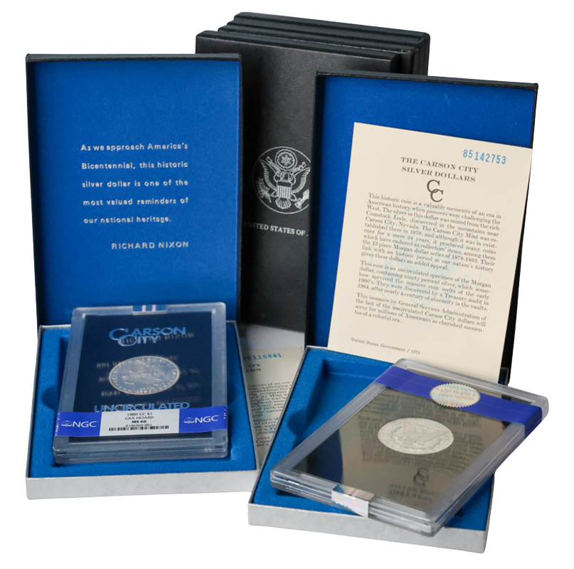 1880-1885 CC GSA Morgan Dollar 6-Piece Set NGC MS66