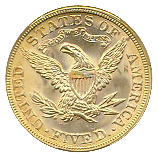 1882 $5 Liberty CACG MS66