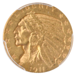 1911-D $5 Indian PCGS AU55