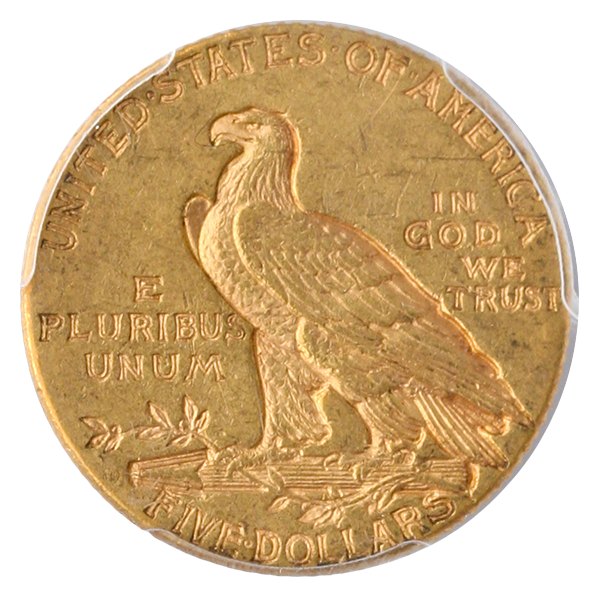 1911-D $5 Indian PCGS AU55