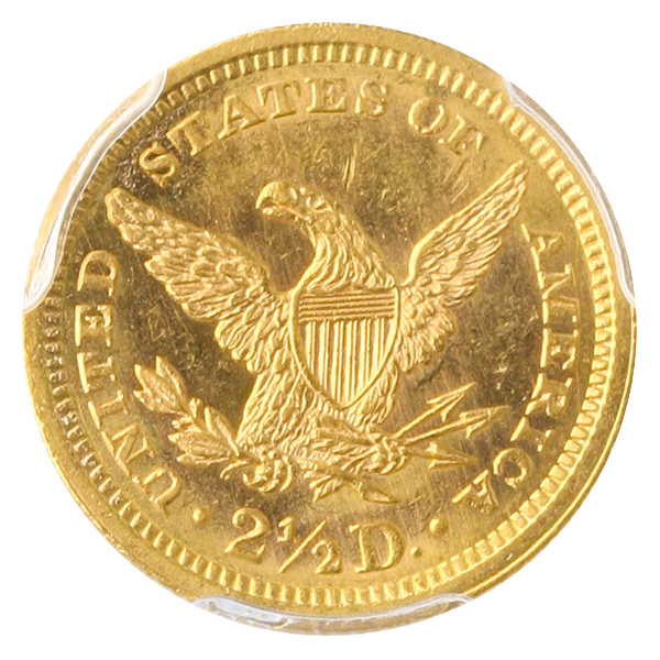 1862 $2.50 Liberty PCGS MS63