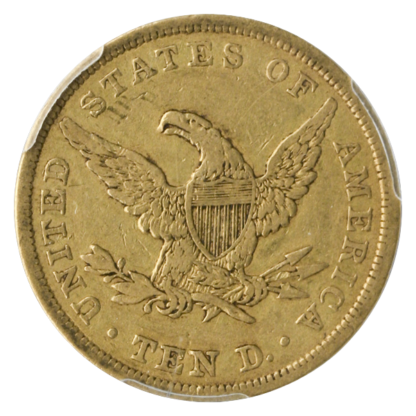1839 $10 Liberty Type 1840 PCGS VF35 CAC 1839 $10 Liberty Type 1840 PCGS VF35 CAC