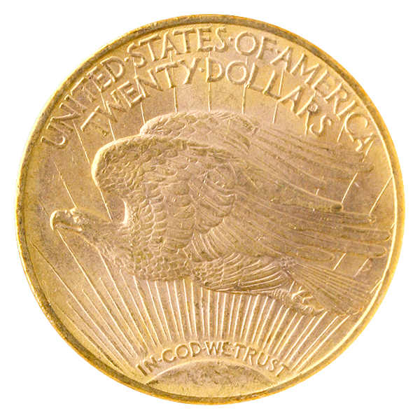 1908-D $20 Saint Gaudens With Motto NGC MS63