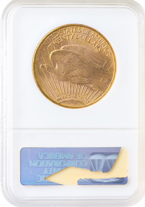 1908-D $20 Saint Gaudens With Motto NGC MS63