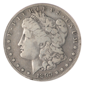 1893-S Morgan $1 PCGS F12 CAC