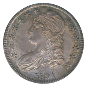 1834 Capped Bust Half Dollar Small Date Small Letters PCGS MS66 CAC