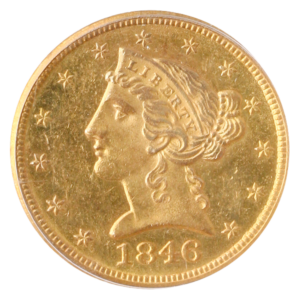 1846-O $5 Liberty PCGS AU58