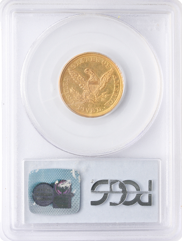 1846-O $5 Liberty PCGS AU58