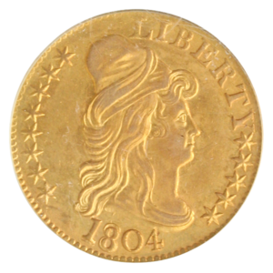 1804 $5 Draped Bust SM/L8 PCGS MS61 CAC