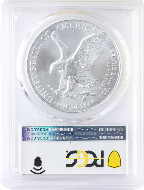2024-P 1 oz Silver Eagle with Star Privy PCGS MS70