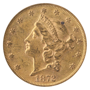1872-S $20 Liberty PCGS AU53