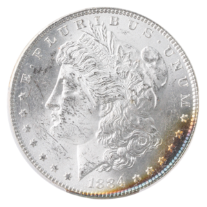 1884 $1 Morgan CACG MS61