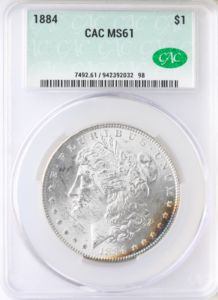 1884 $1 Morgan CACG MS61