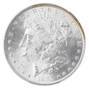 1884 $1 Morgan CACG MS63