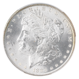1884 $1 Morgan CACG MS64