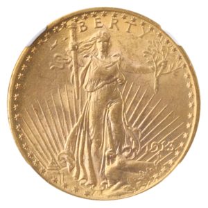 1913 $20 Saint Gaudens NGC MS62