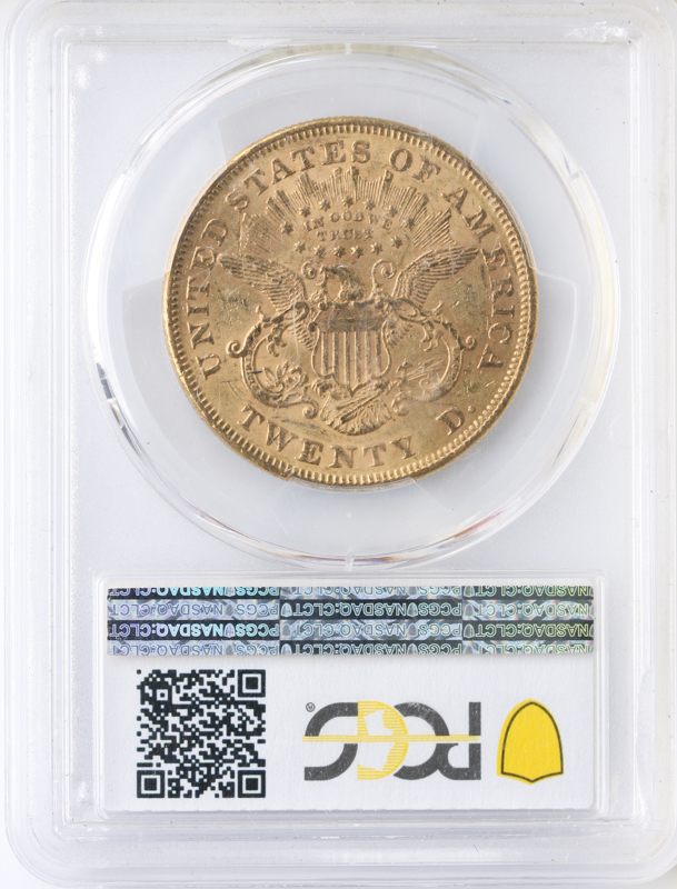 1874 $20 Liberty PCGS AU58