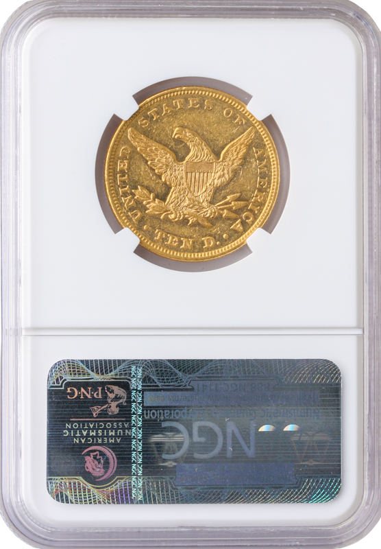 1861 $10 LIBERTY NGC MS60