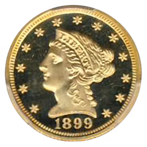 1899 $2.50 Liberty PCGS PR66 Deep Cameo CAC