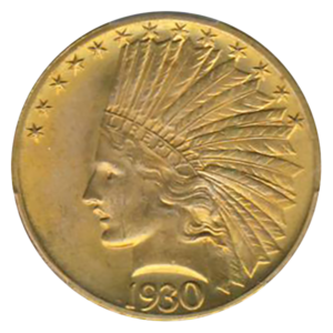 1930-S $10 Indian PCGS MS64 CAC +