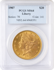 1907 $20 Liberty PCGS MS64