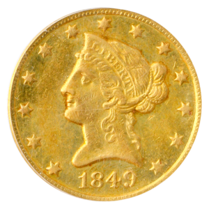 1849-O $10 Liberty PCGS AU53