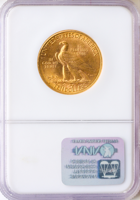 1910-D $10 Indian NGC MS63